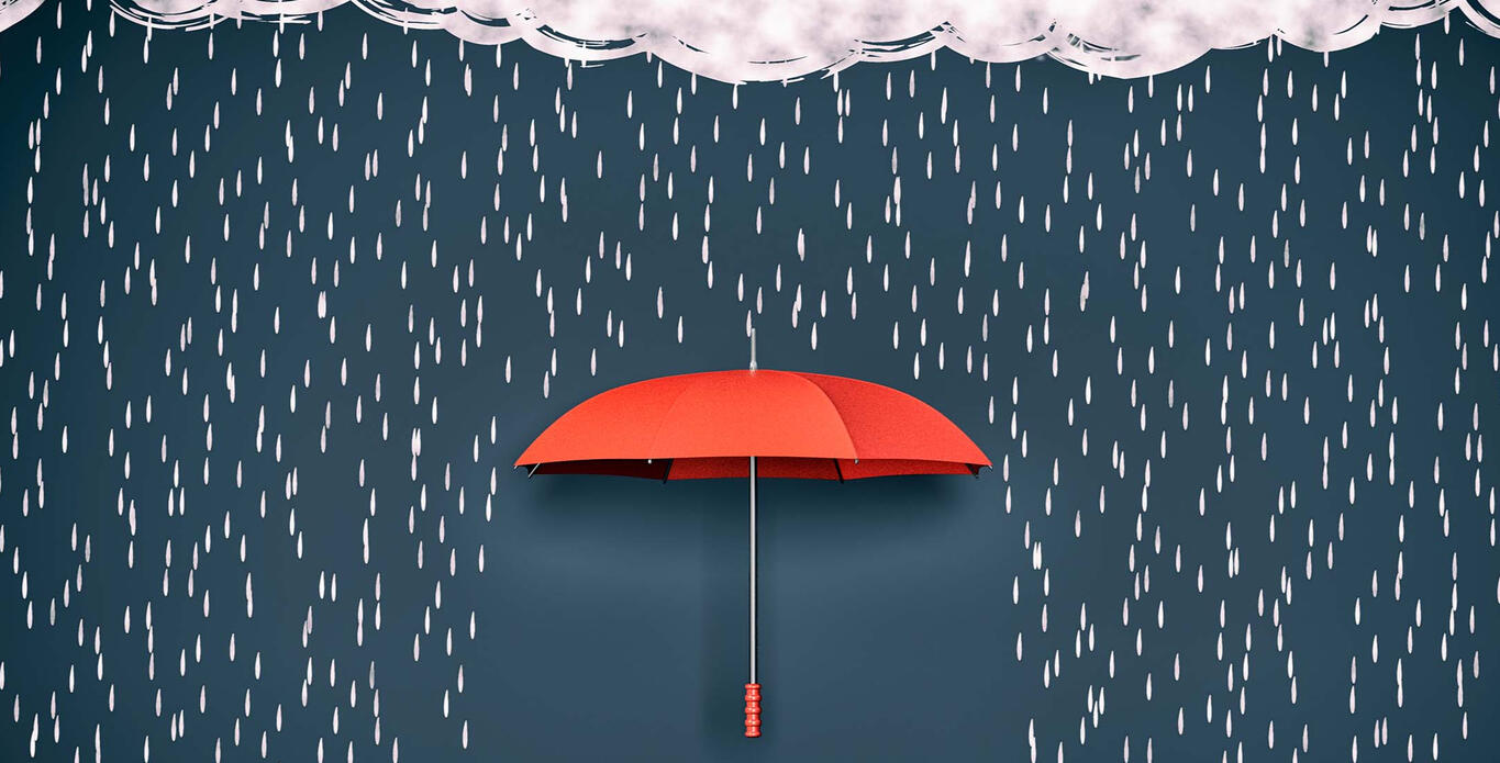 nick trent - umbrella in the rain